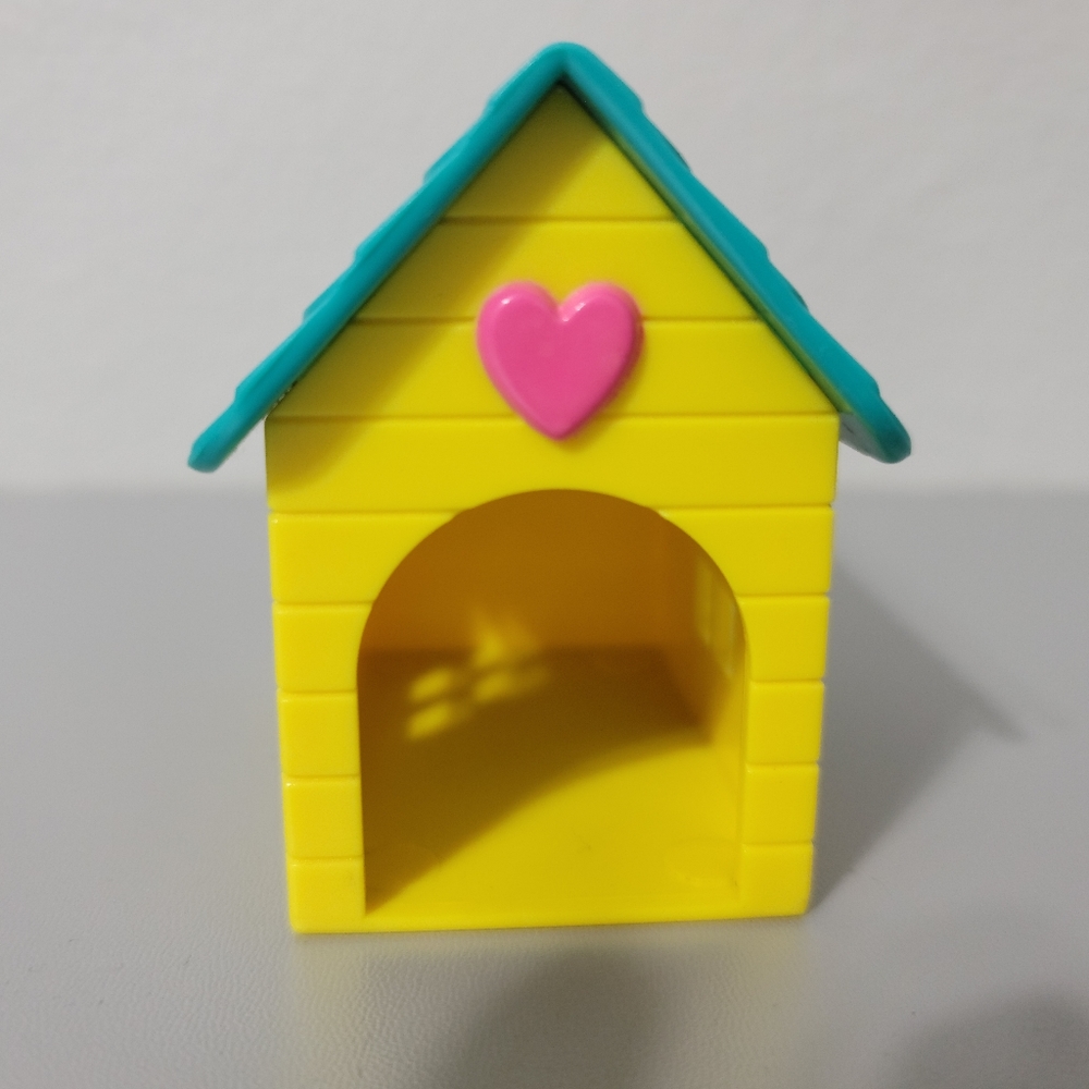 1993 Puppy In My Pocket Kennel Dog House Hasbro Vintage Yellow